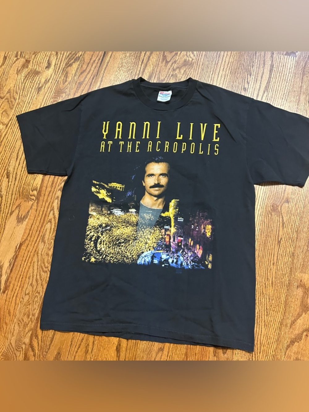 Vintage Yanni World Tour 1995 Live At The Acropolis Greece T Shirt Size Large